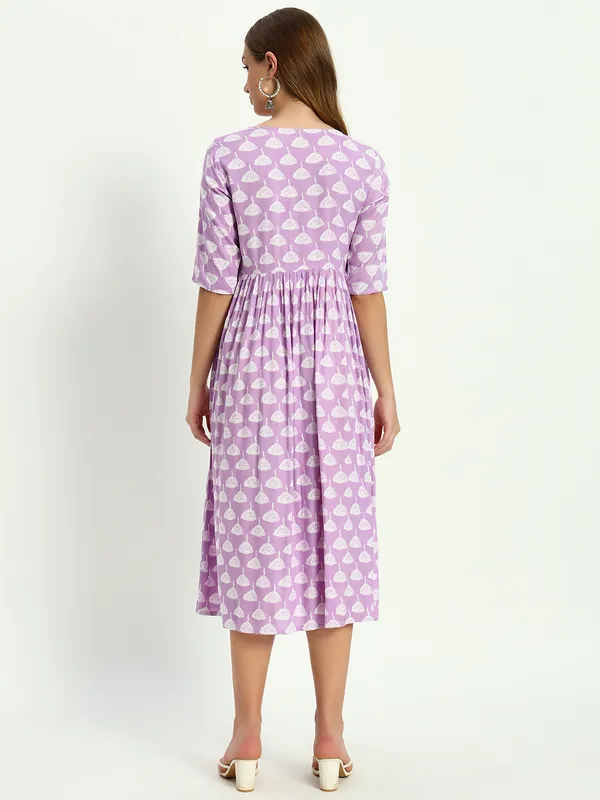 Purple_Printed_Viscose_Rayon_Flared_Kurta_For_Women