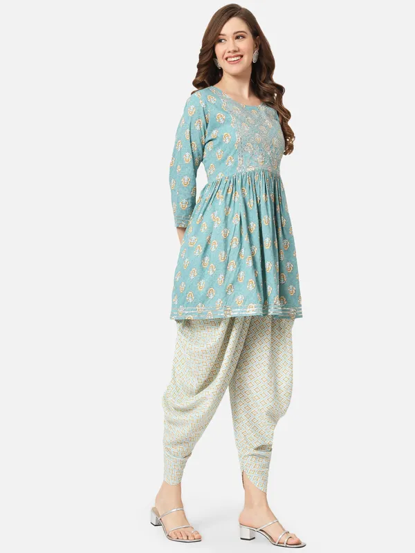 Pink_Viscose_Rayon_Kurta_Dhoti_Pant_Set_For_Women