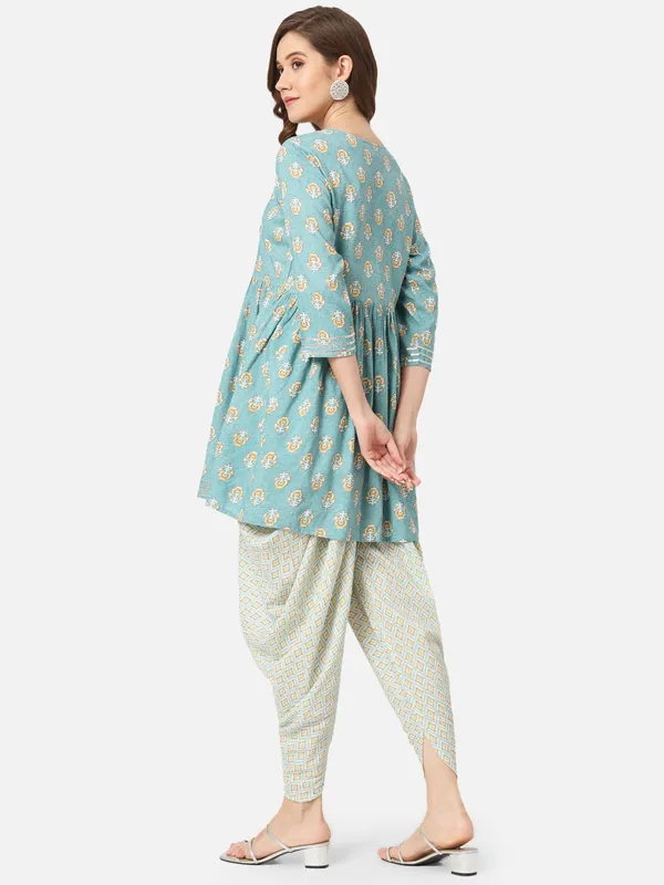 Pink_Viscose_Rayon_Kurta_Dhoti_Pant_Set_For_Women
