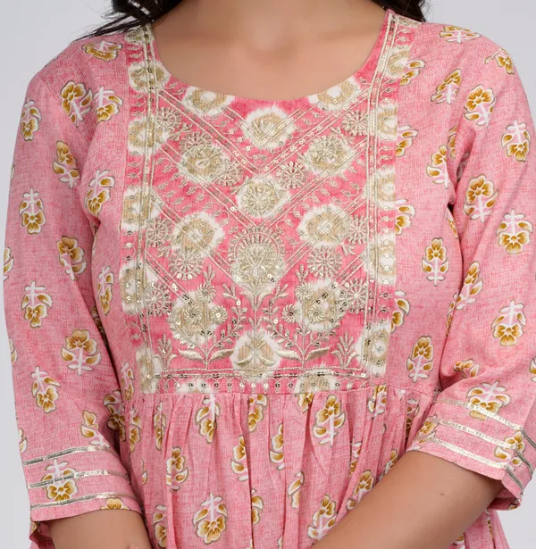Pink_Viscose_Rayon_Kurta_Dhoti_Pant_Set_For_Women