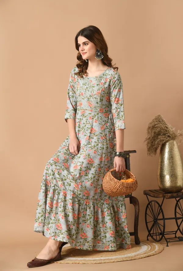 Grey_Floral_Printed_Thread_Work_Anarkali_Kurta_For_Women
