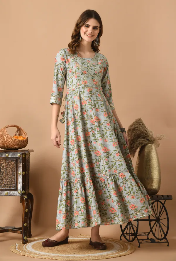 Grey_Floral_Printed_Thread_Work_Anarkali_Kurta_For_Women