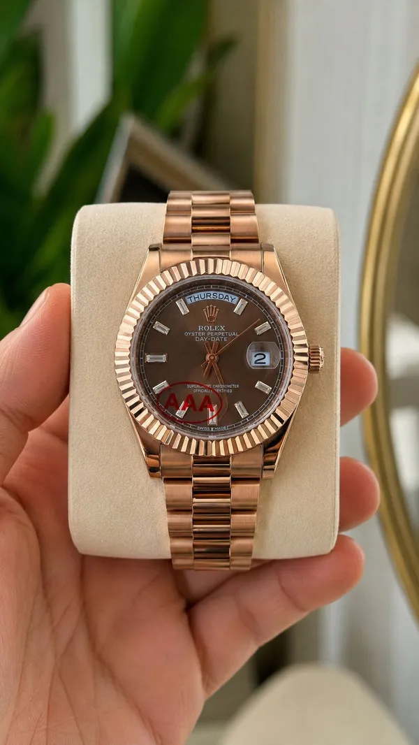 Role_xx_Rose_Gold_Crystal_Day-Date_Watch_For_Men