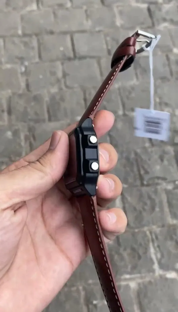 New_Demanded_Classic_Digital_Premium_Brown_Black_Watch_For_Men