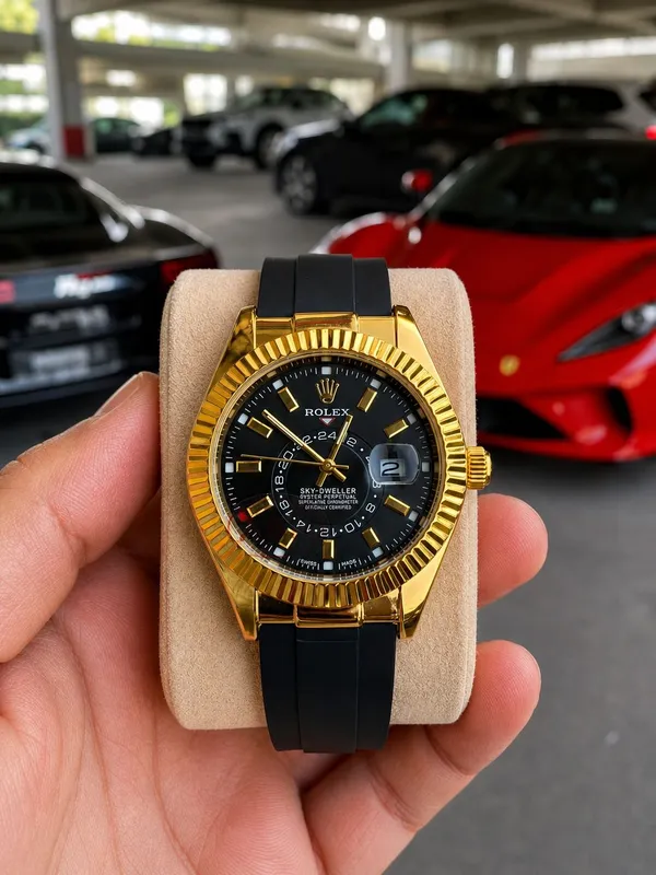 Gold_Black_New_Precious_sky_Watch_For_Men