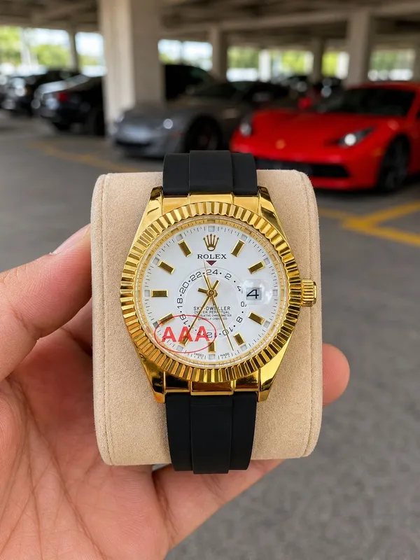 Gold_White_New_Precious_sky_Watch_For_Men
