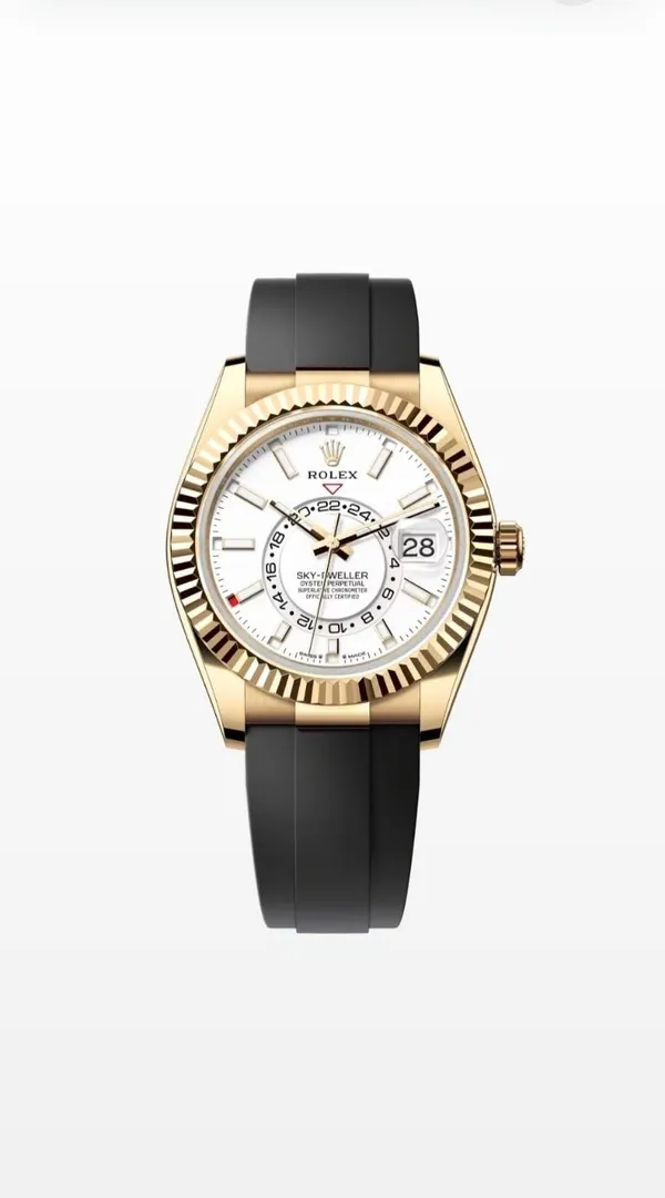 Gold_White_New_Precious_sky_Watch_For_Men