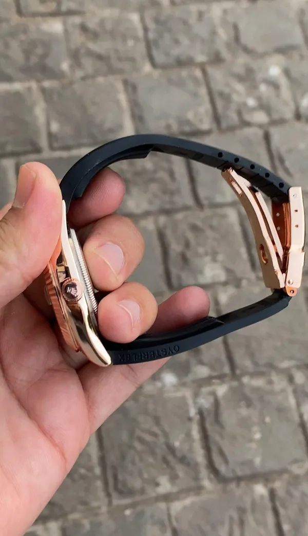 Role_x_Rose_Gold_White_New_Precious_sky_Watch_For_Men