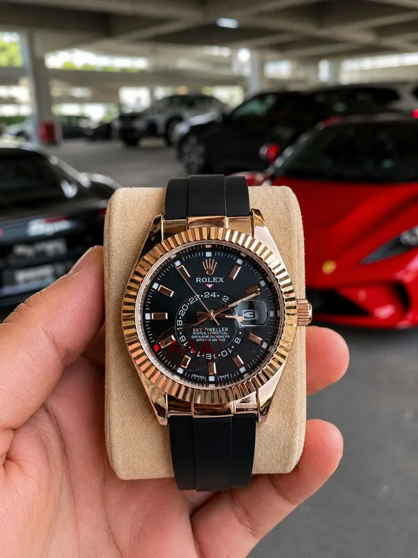 Rose_Gold_Black_New_Precious_sky_Watch_For_Men