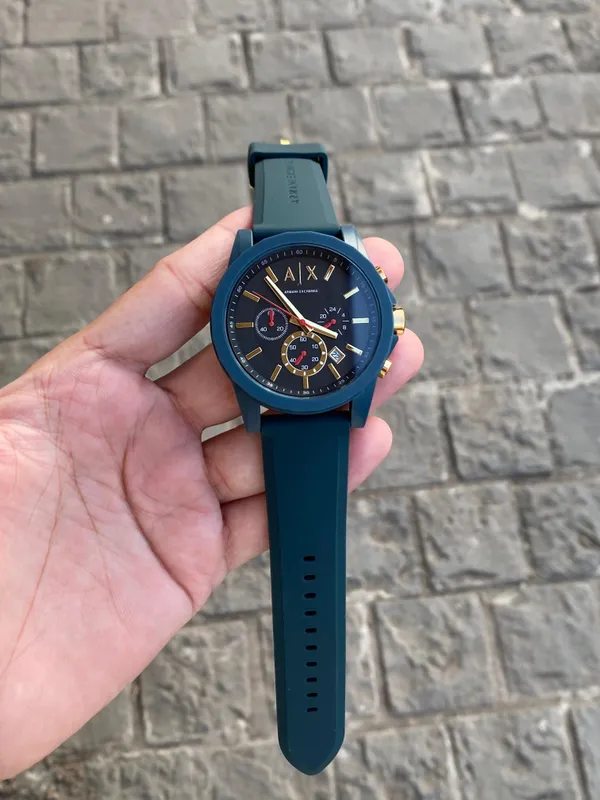 Green_chrome_lavish_premium_Chronograph_Stainless_Steel_With_Silicone_Starp_Watch_For_Men