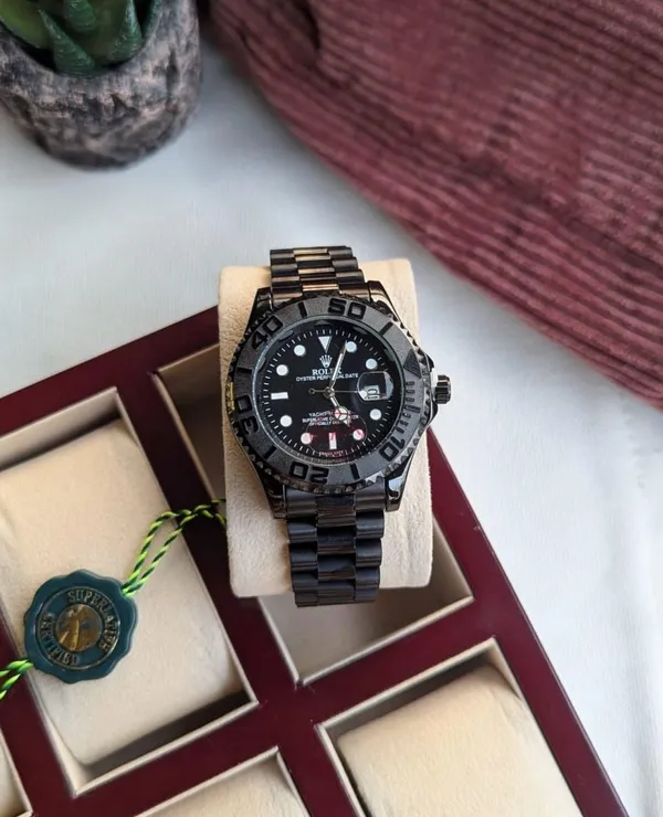 Black_GMT_premium_Daytona_Stainless_Steel_Watch_For_Men