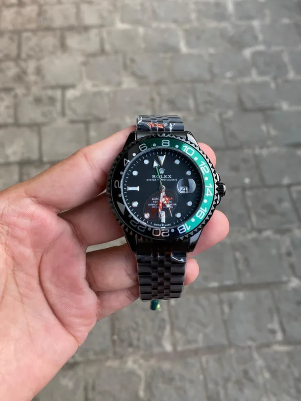 Black_&_Green_Gmt_premium_Stainless_Steel_Watch_For_Men