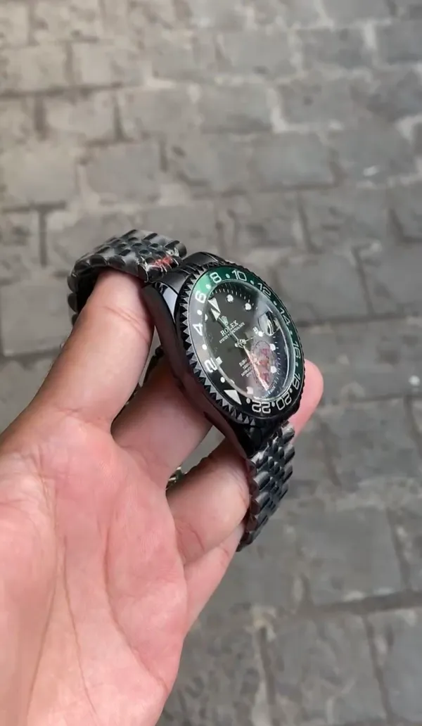 Black_&_Green_Gmt_premium_Stainless_Steel_Watch_For_Men