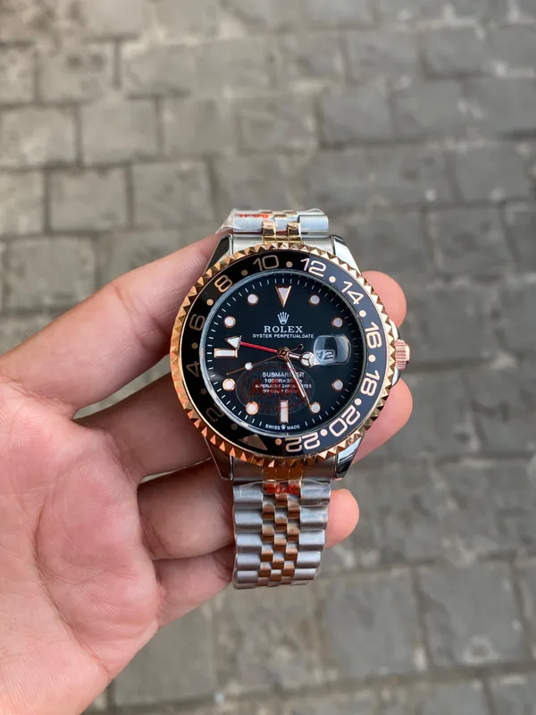 Tuton_Gold_Gmt_premium_Stainless_Steel_Watch_For_Men