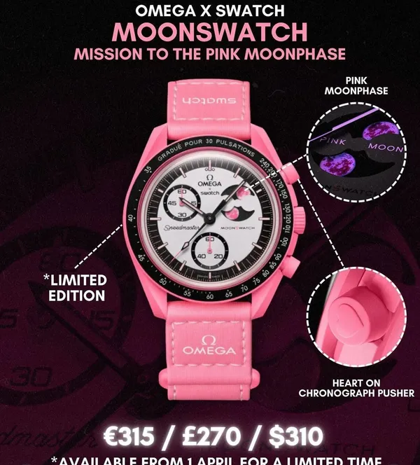 Pink_Omeg_premium_Stainless_Steel_Watch_For_All_Men_&_Women_Couple