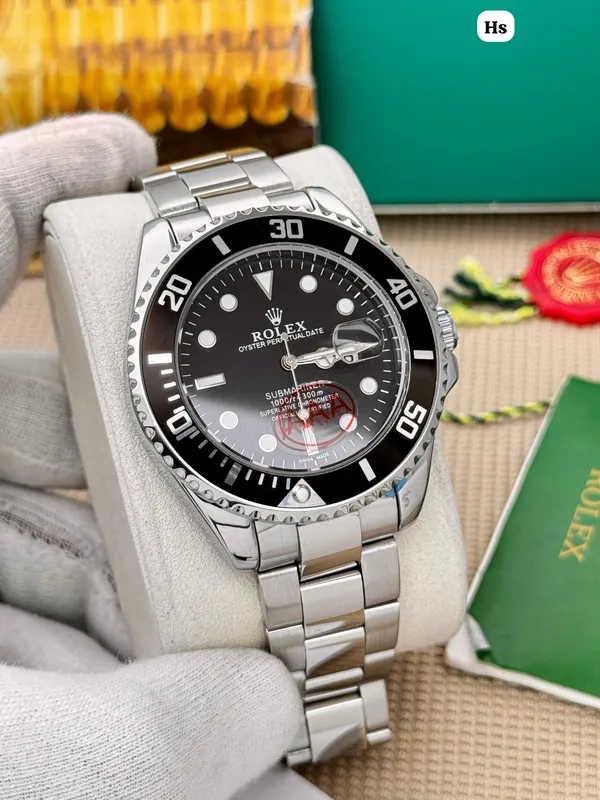 Silver_Black_Submarine_Stainless_Steel_Watch_For_Men