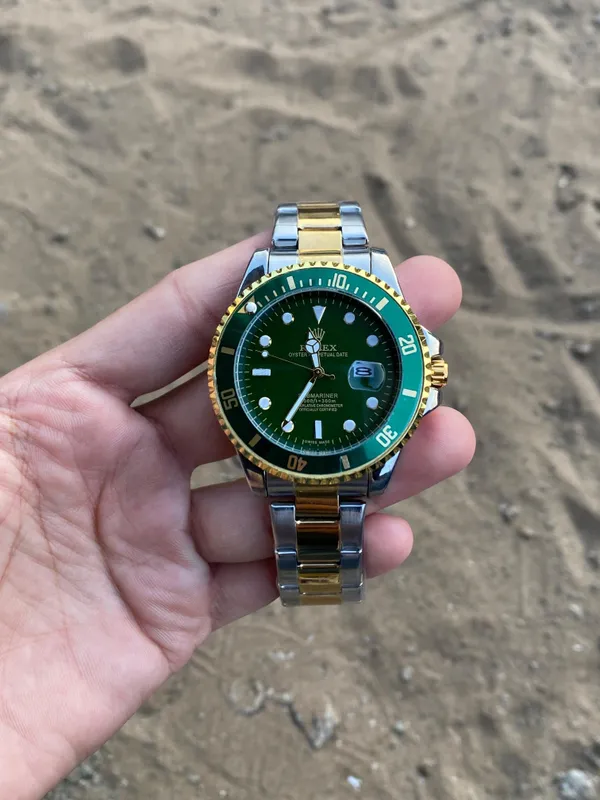 Tuton_Gold_Green_Submarine_Stainless_Steel_Watch_For_Men
