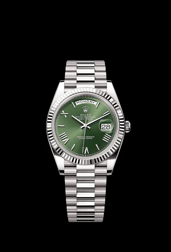 Silver_Green_Roman_DayDateRole_x_Watch_For_Men
