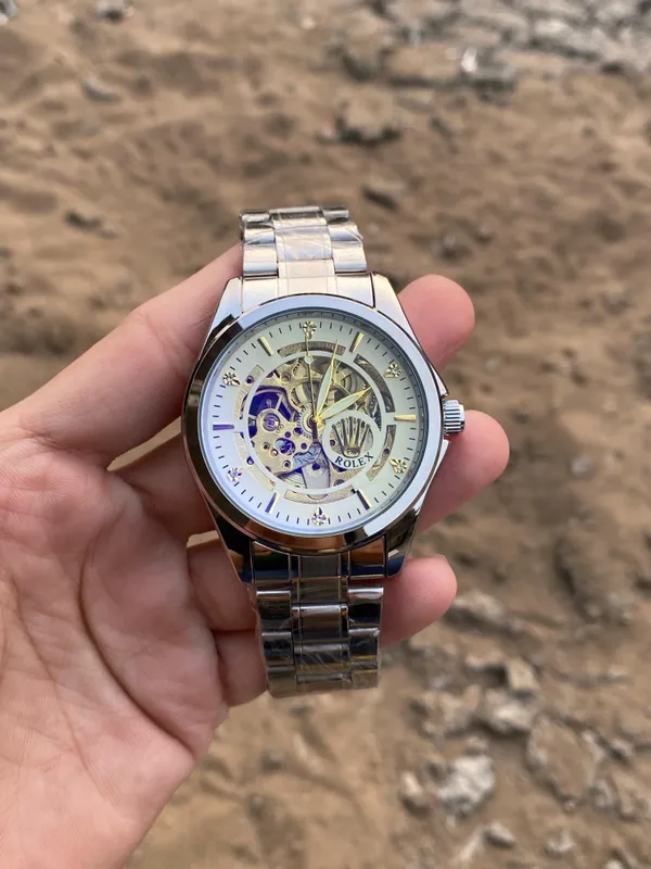 Roll_ex_Silver_Automatic_WatchFor_Men