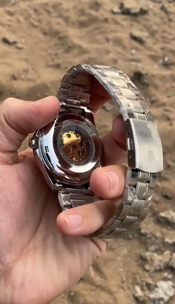 Roll_ex_Silver_Automatic_WatchFor_Men