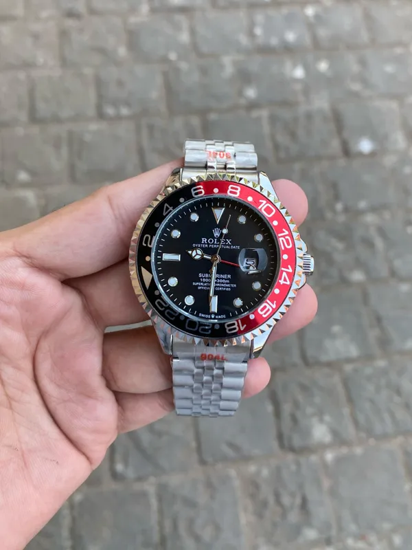 Silver_Black_Red_GMT_Stainless_Steel_Premium_Watch_For_Men