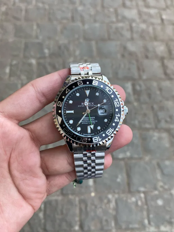 Silver_Black_GMT_Stainless_Steel_Premium_Watch_For_Men