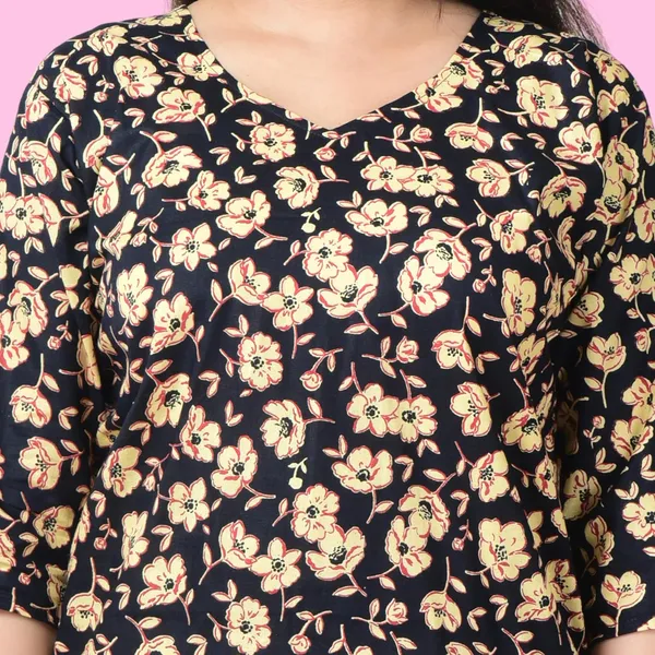 Black_And_Beige_Cotton_Premium_Kurti_With_Pant_Set_For_Women