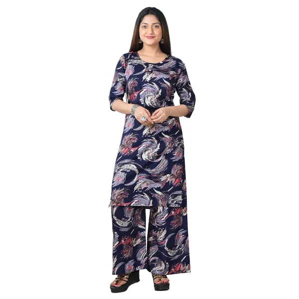 Navy_Blue_Leon_Premium_Kurti_With_Palazzo_Set_For_Women