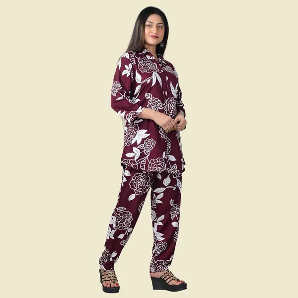 Maroon_Leon_Premium_Co_Ord_Set_For_Women