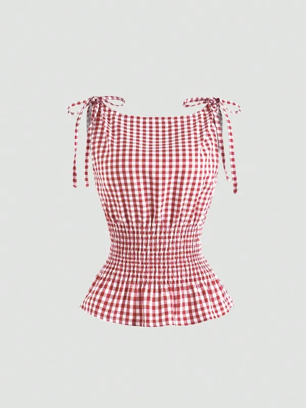 Red_Polyester_Cotton_Shoulder_Tie_Up_Top_For_Women