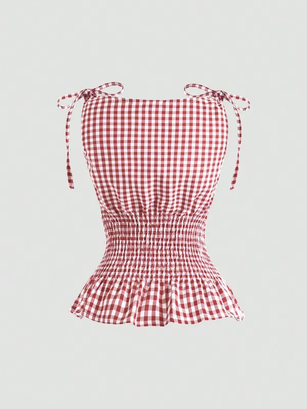 Red_Polyester_Cotton_Shoulder_Tie_Up_Top_For_Women