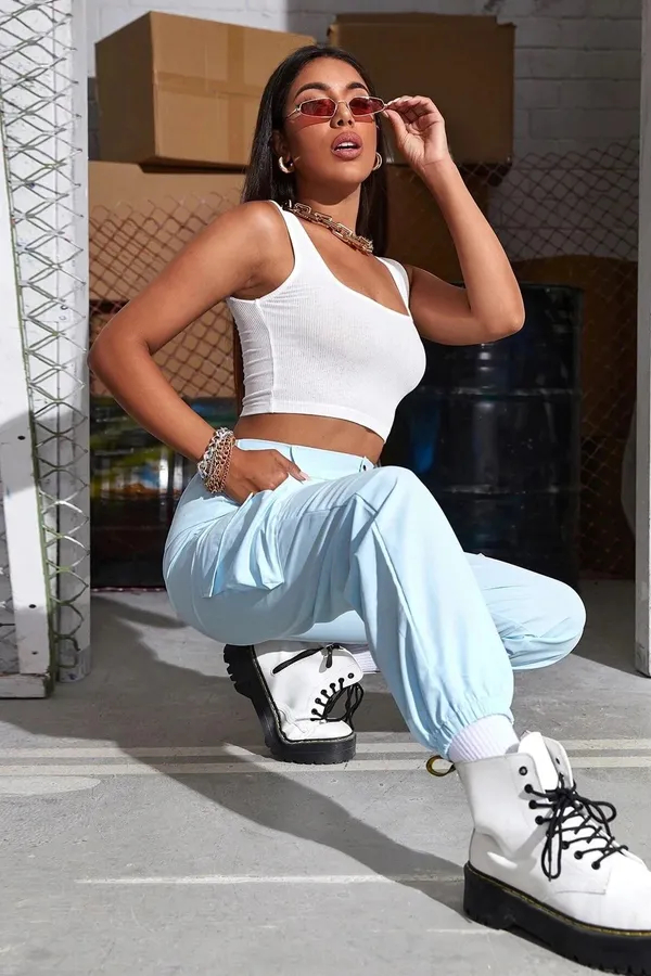 White_Cotton_Blend_Top_For_Women