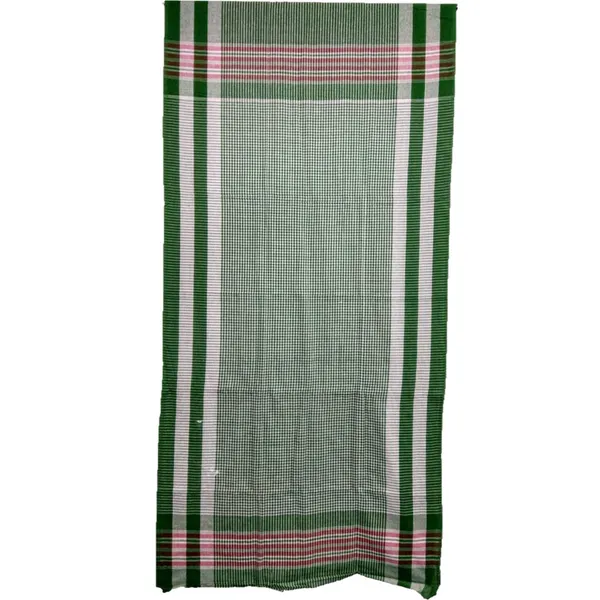 Shahji_Creation_Gamcha_Cotton_Towel_Gamosa_of_Bengal_100%_Cotton_Red_Check_Pattern_for_Men,_Women,Baby_Skin_Friendly_Shrink_Proof_(1,_Red_&_Green)