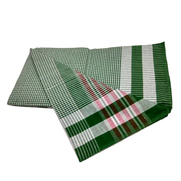 Shahji_Creation_Gamcha_Cotton_Towel_Gamosa_of_Bengal_100%_Cotton_Red_Check_Pattern_for_Men,_Women,Baby_Skin_Friendly_Shrink_Proof_(1,_Red_&_Green)