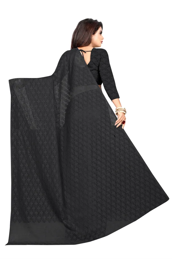 Embroidered_Bollywood_Net_Saree_(Black)