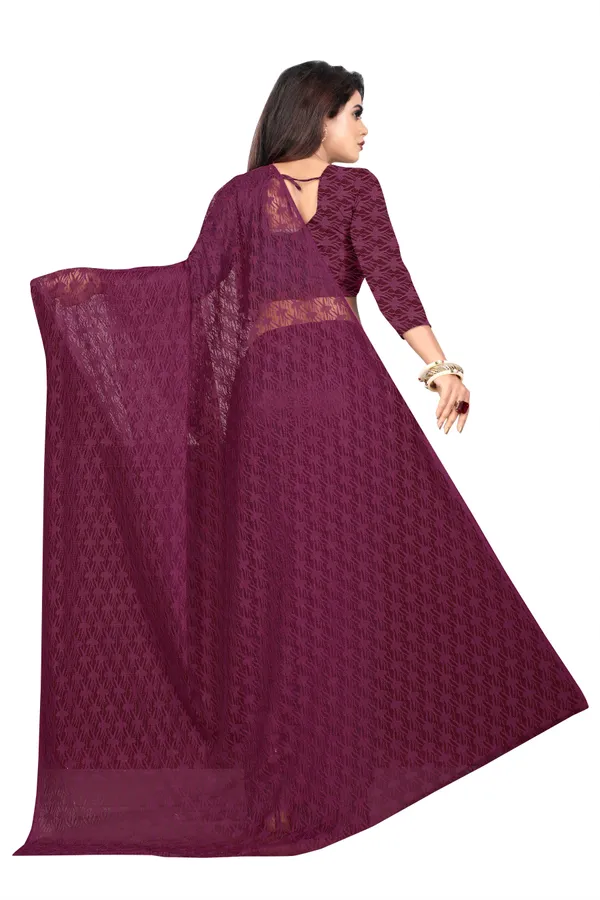 Embroidered_Bollywood_Net_Saree_(Purple)