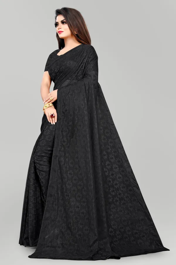 Printed_Bollywood_Net_Saree_(Black)