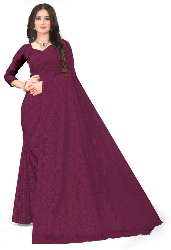 Self_Design_Bollywood_Net_Saree_(Maroon)
