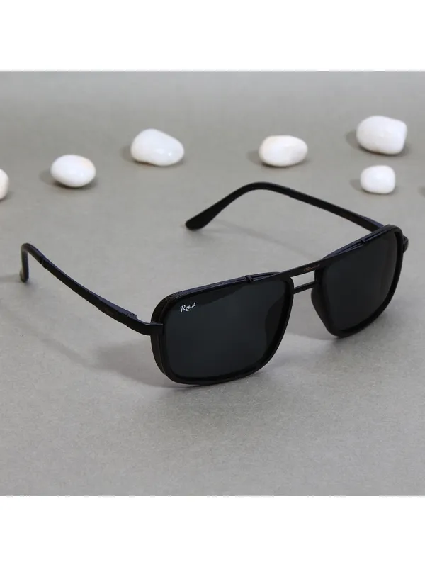 UV_Protected_Black_Rectangular_Sunglasses_For_Men_&_Women