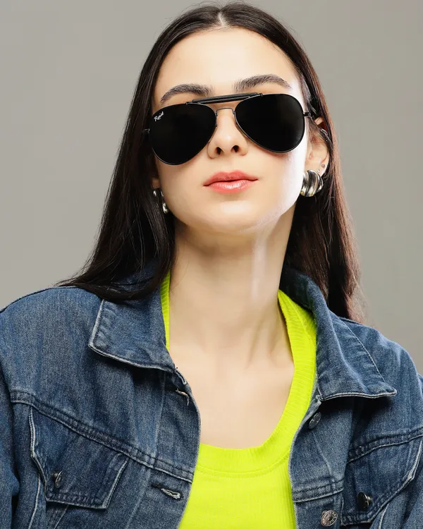 UV_Protected_Black_Aviator_Sunglasses_For_Men_&_Women