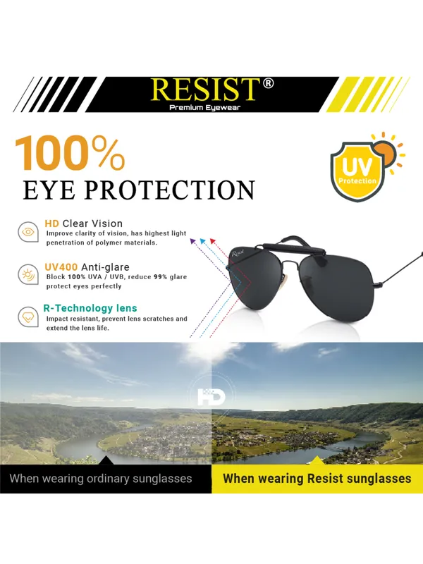 UV_Protected_Black_Aviator_Sunglasses_For_Men_&_Women
