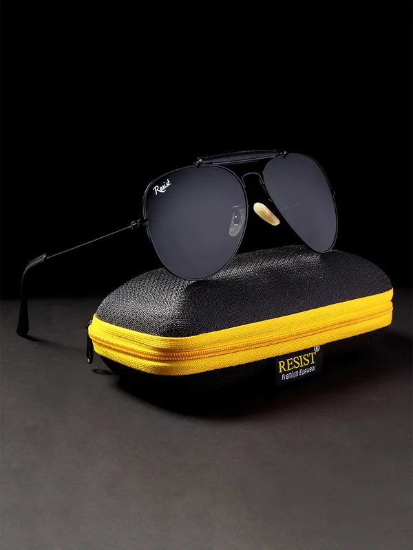 UV_Protected_Black_Aviator_Sunglasses_For_Men_&_Women