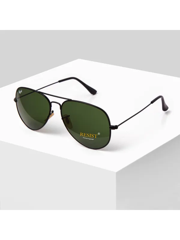 UV_Protected_Black_Green_Aviator_Sunglasses_For_Men_&_Women