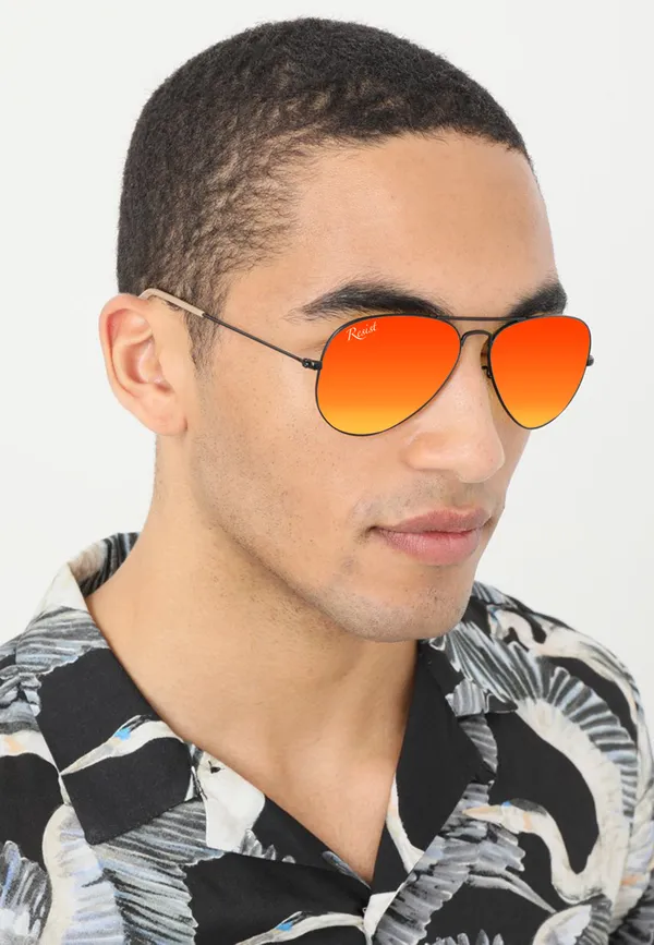 UV_Protected_Black_Orange_Reflector_Aviator_Sunglasses_for_Men_and_Women