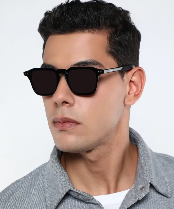 Resist Eyewear UV Protected Black Square Sunglasses For Men Women Price  in India Buy Resist Eyewear UV Protected Black Square Sunglasses For Men 