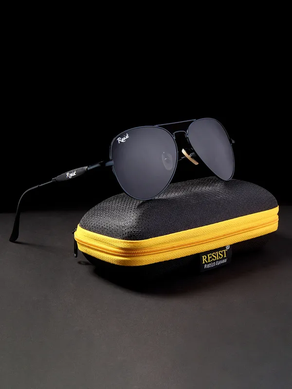 UV_Protected_Black_Aviator_Sunglasses_For_Men_&_Women
