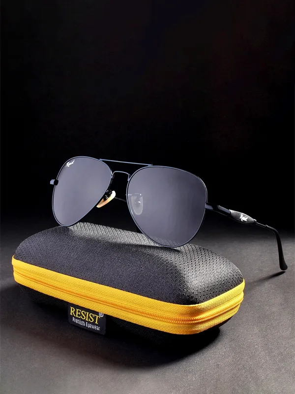 UV_Protected_Black_Aviator_Sunglasses_For_Men_&_Women