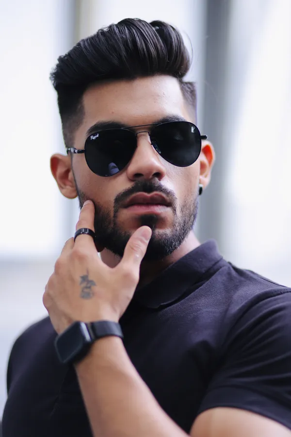 UV_Protected_Black_Aviator_Sunglasses_For_Men_&_Women