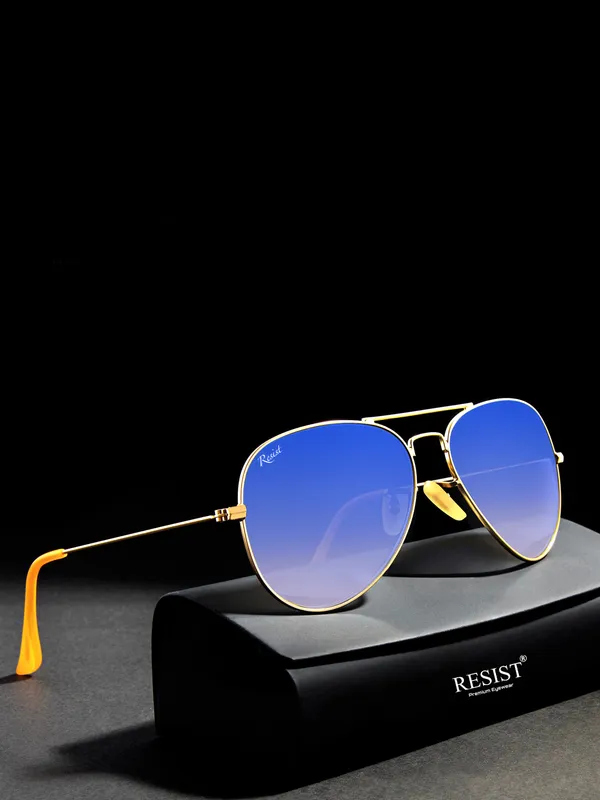 UV_Protected_Gold_Blue_Reflector_Gradient_Aviator_Sunglasses_For_Men_&_Women