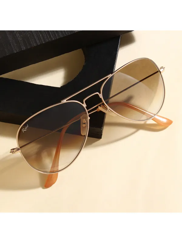 UV_Protected_Gold_Brown_Gradient_Aviator_Sunglasses_for_Men_and_Women